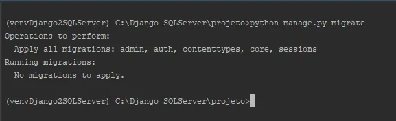 Conectando DJANGO com SQLServer 2017 e Mapeando dados já existentes no banco. 3 1 HoNxZA7Pc MJ113jyDXEfQ